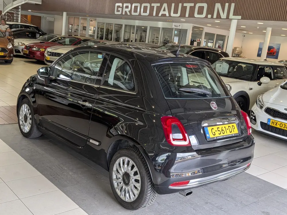 Fiat 500 0.9 TwinAir Turbo Lounge Airco, Panoramadak, Stuurb uit 2019, foto 3