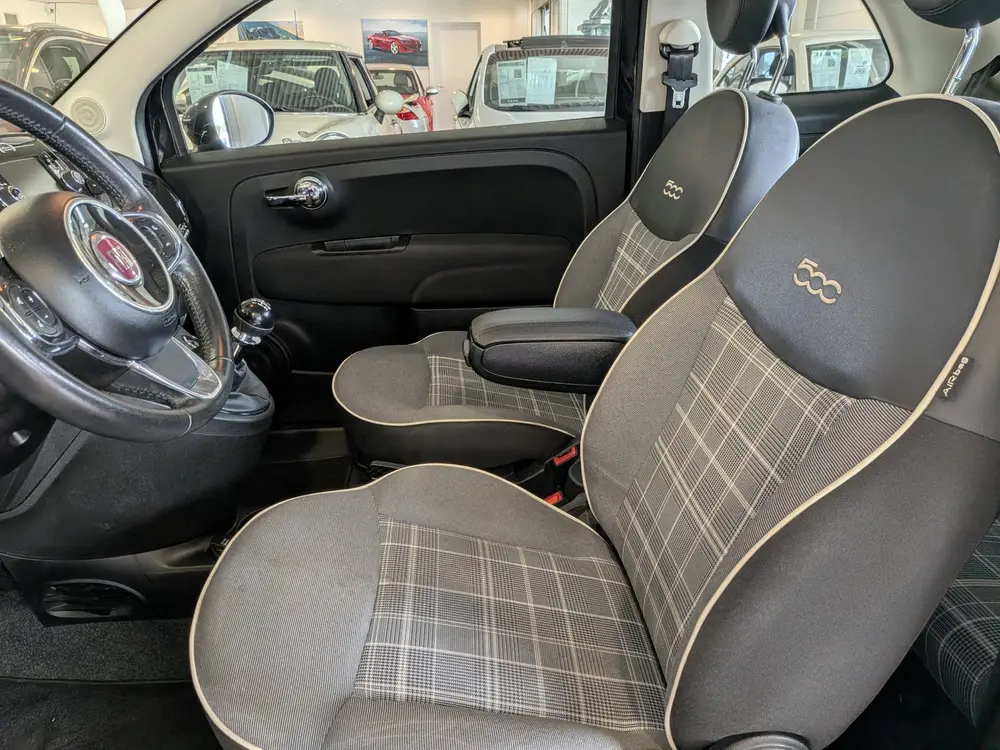 Fiat 500 0.9 TwinAir Turbo Lounge Airco, Panoramadak, Stuurb uit 2019, foto 6