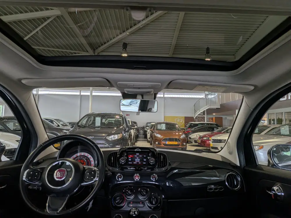 Fiat 500 0.9 TwinAir Turbo Lounge Airco, Panoramadak, Stuurb uit 2019, foto 9