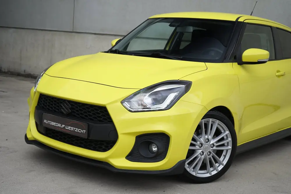 Suzuki Swift 1.4 Sport 140pk, Champion Yellow, ACC, Carplay uit 2019, foto 11