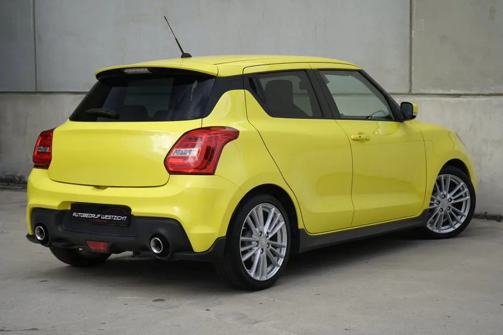 Suzuki Swift 1.4 Sport 140pk, Champion Yellow, ACC, Carplay uit 2019, foto 3