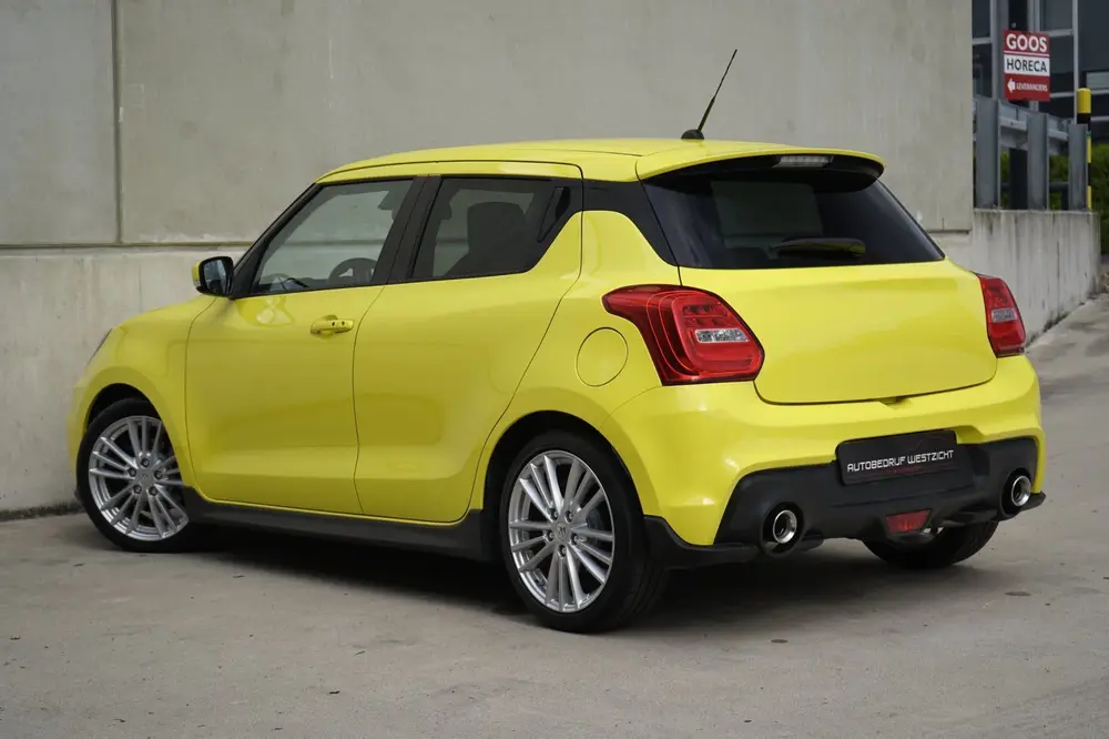 Suzuki Swift 1.4 Sport 140pk, Champion Yellow, ACC, Carplay uit 2019, foto 4