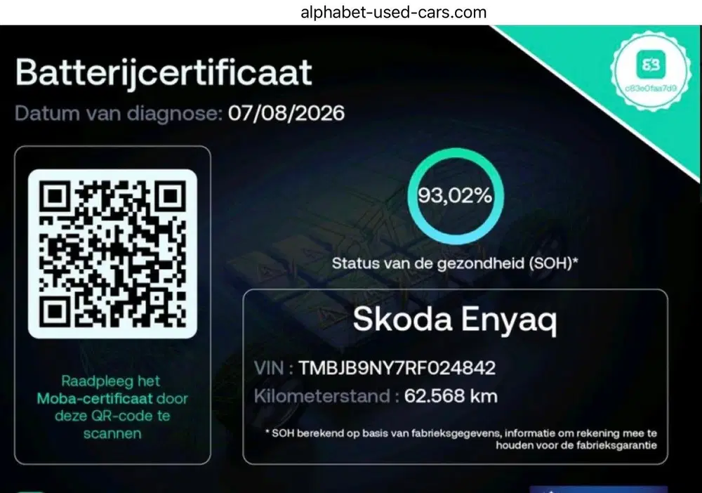 Skoda Enyaq 60 Sportline Org NL Pano Hud Canton Warmte uit 2024, foto 9
