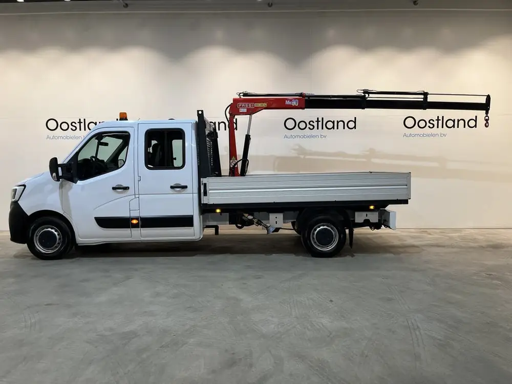 Renault Master 2.3 dCi 145 PK L3 Open Laadbak / Fassi Kraan uit 2022, foto 2