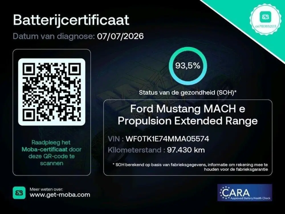 Ford Mustang Mach-E EXTENDED RWD 98kWh uit 2021, foto 4