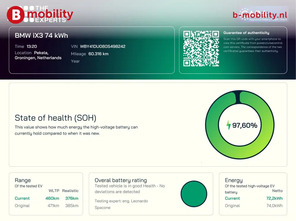 BMW iX3 High Executive M-Sport 80 kWh SOH 98% 'Min uit 2022, foto 19