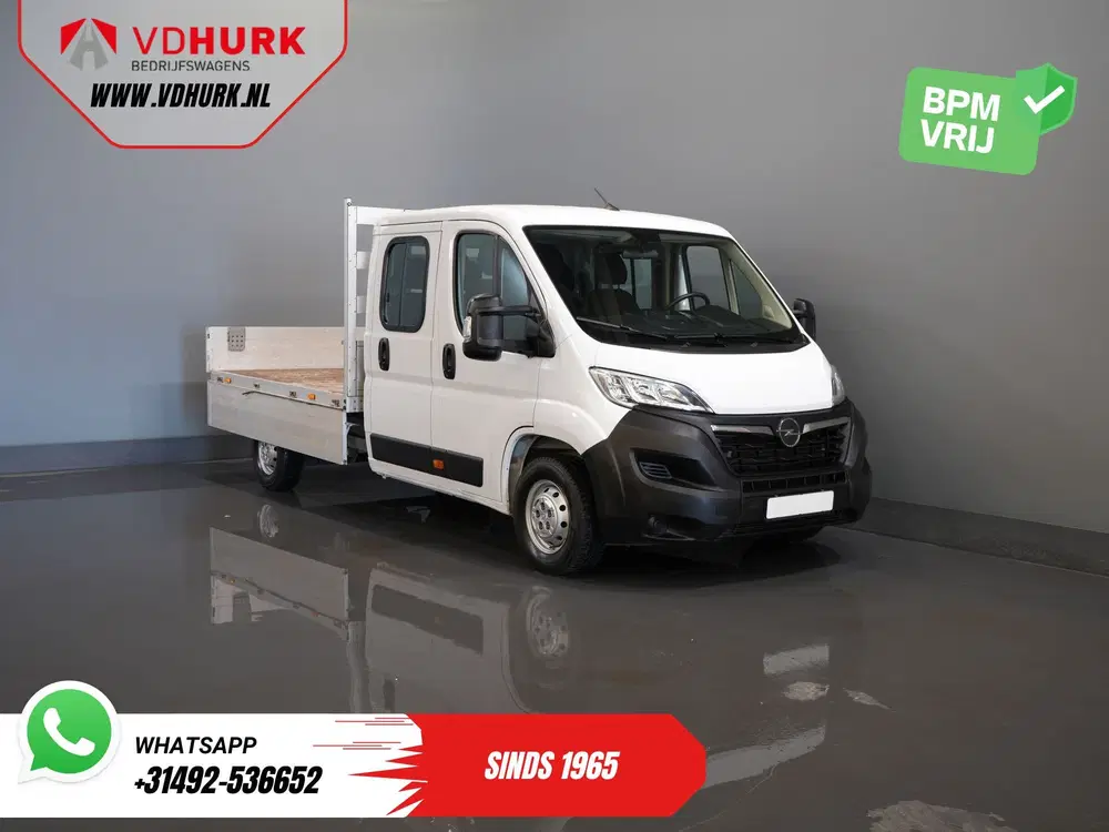 Opel Movano 2.2 140 pk DC Dubbel Cabine Open Laadbak uit 2024, foto 9