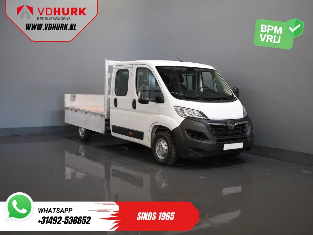 Opel Movano 2.2 140 pk DC Dubbel Cabine Open Laadbak uit 2024, foto 9