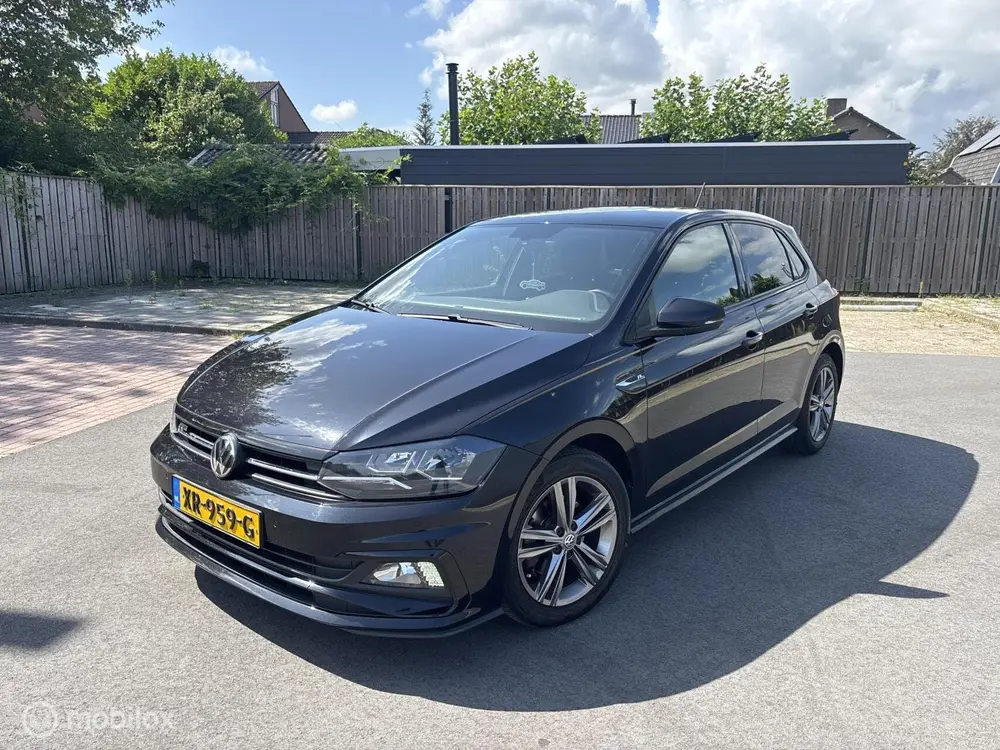 Volkswagen Polo 1.0 TSI R line 2019 zwart uit 2019