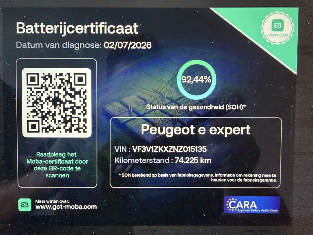 Peugeot Expert Standard Premium 136 PK 75 kWh Cruise Cont uit 2022, foto 7