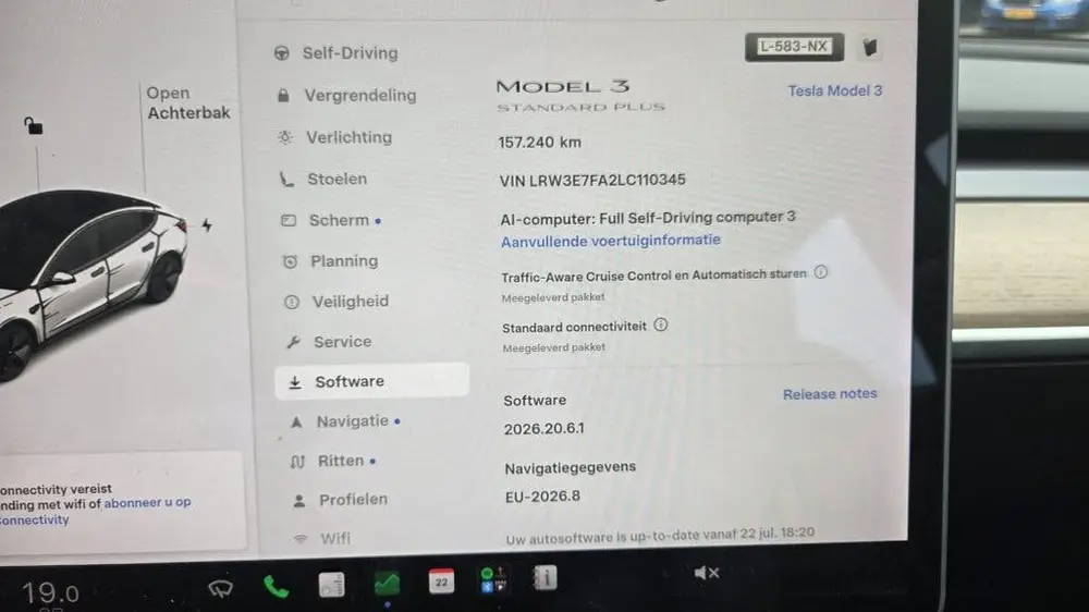 Tesla Model 3 Stnd.RWD Plus 60 kWh (bj 2020, automaat) uit 2020, foto 16