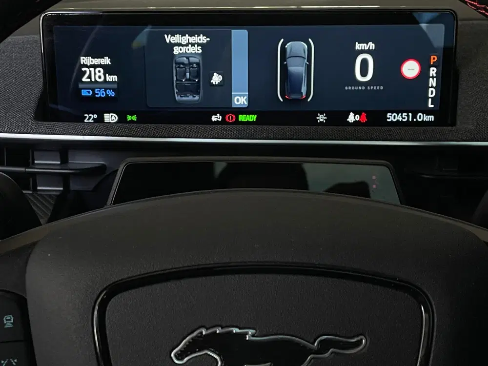 Ford Mustang Mach-E Ford Mustang Mach-E 98kWh SOH 95% PANO E uit 2021, foto 13