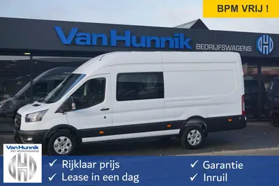 Ford Transit 350L 130PK L4H3 Dubbel Cabine BPM VRIJ Nav uit 2024