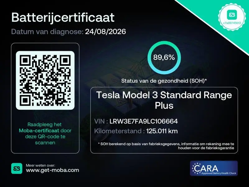Tesla Model 3 Standard RWD Plus FSD permanent/ LFP accu/ SOH uit 2020, foto 11