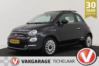 Fiat 500 0.9 TwinAir Turbo Lounge | UNIEK glazen schuif-/kan uit 2019