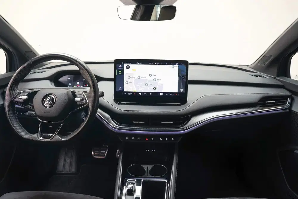 Skoda Enyaq 60 Sportline 3-Fase [ Trekhaak Navi Half-l uit 2021, foto 4