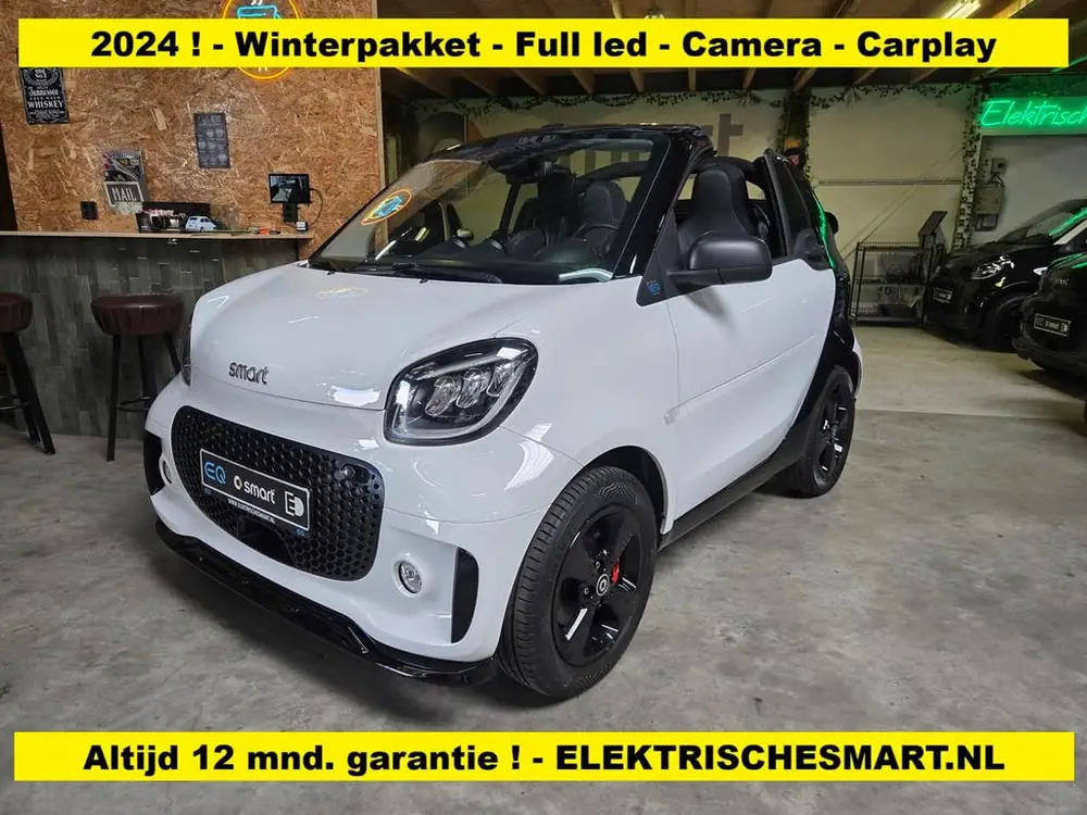 Smart ForTwo cabrio EQ Comfort PLUS - 22 kWh snellader - Win uit 2024