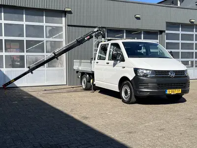 Volkswagen Transporter 2.0 TDI L2H1 DC Euro 6 Hiab 013T Laad uit 2019