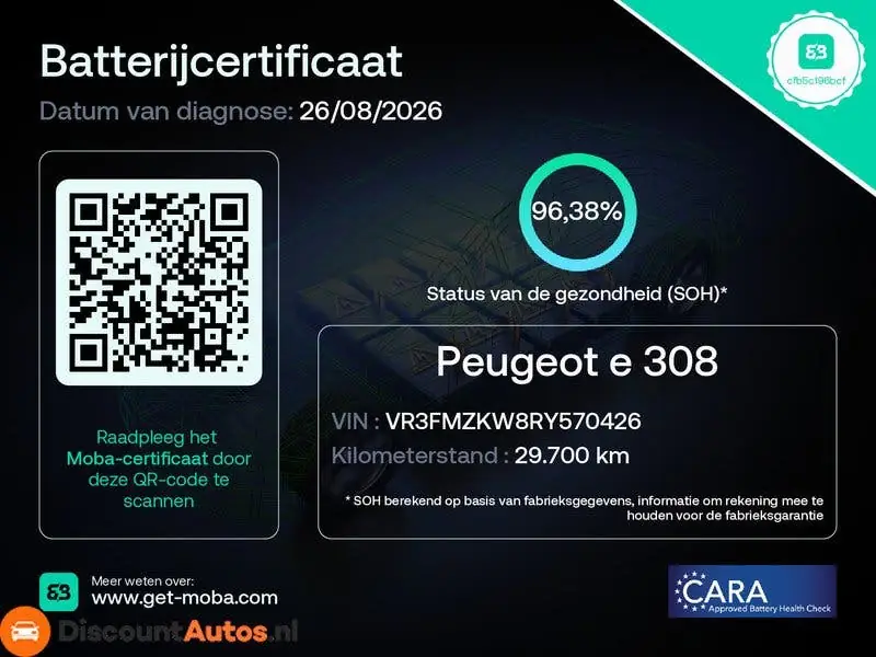 Peugeot 308 E-308 GT Allure EV 54 kWh - SoH 97% uit 2024, foto 3