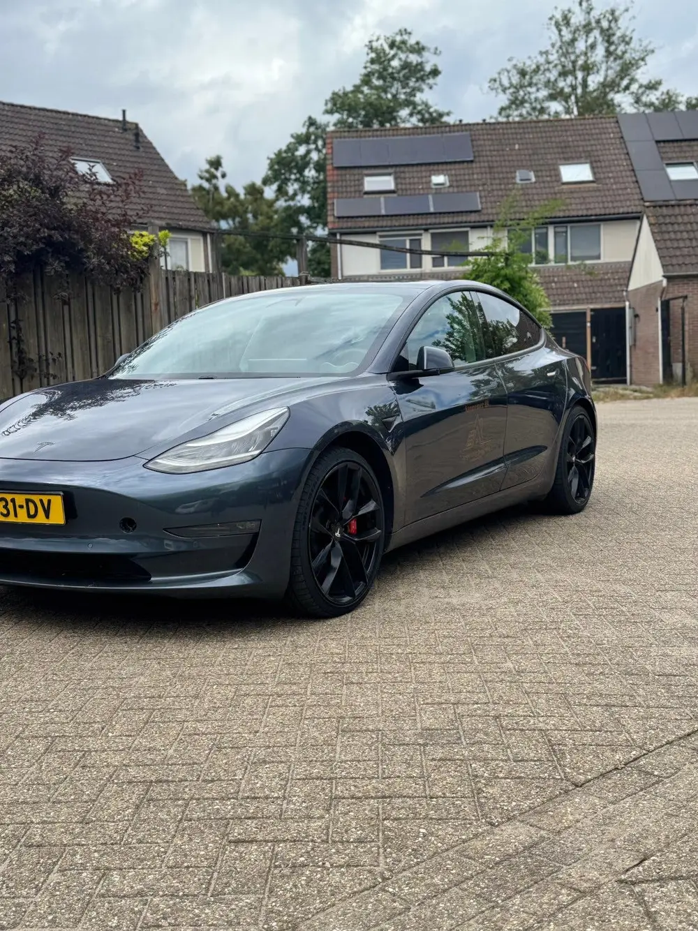 Tesla Model 3 2019 Grijs performance long range uit 2019