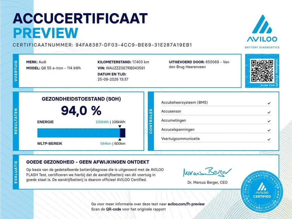 Audi Q8 E-tron Q8 Sportback e-tron 55 quattro 15 kWh 408PK | SoH 94% | uit 2024, foto 3