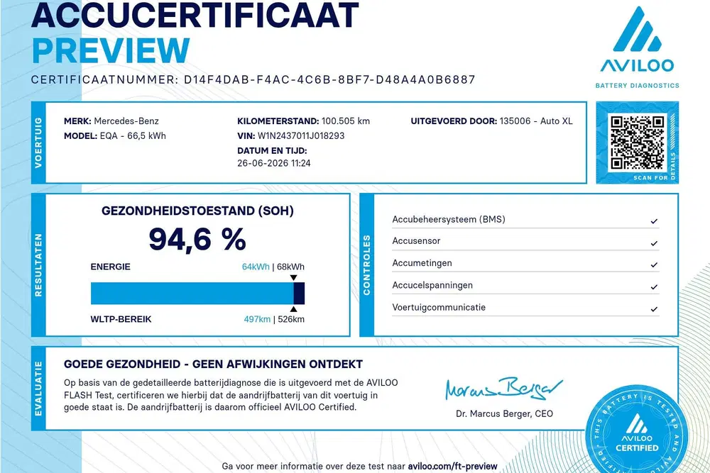 Mercedes-Benz EQA 250 AMG Night-Pack 67 kWh (95%SOH) Camera uit 2021, foto 2