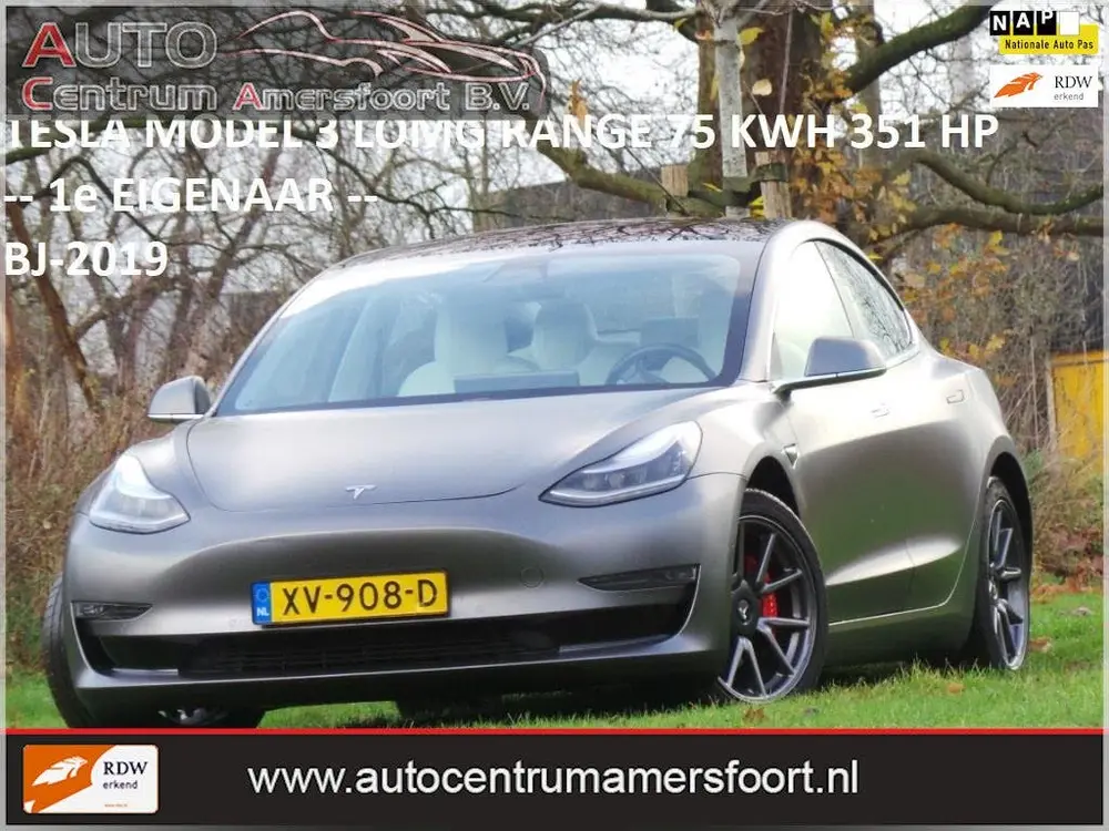 Tesla Model 3 Long Range 75 kWh ( INRUIL MOGELIJK ) uit 2019