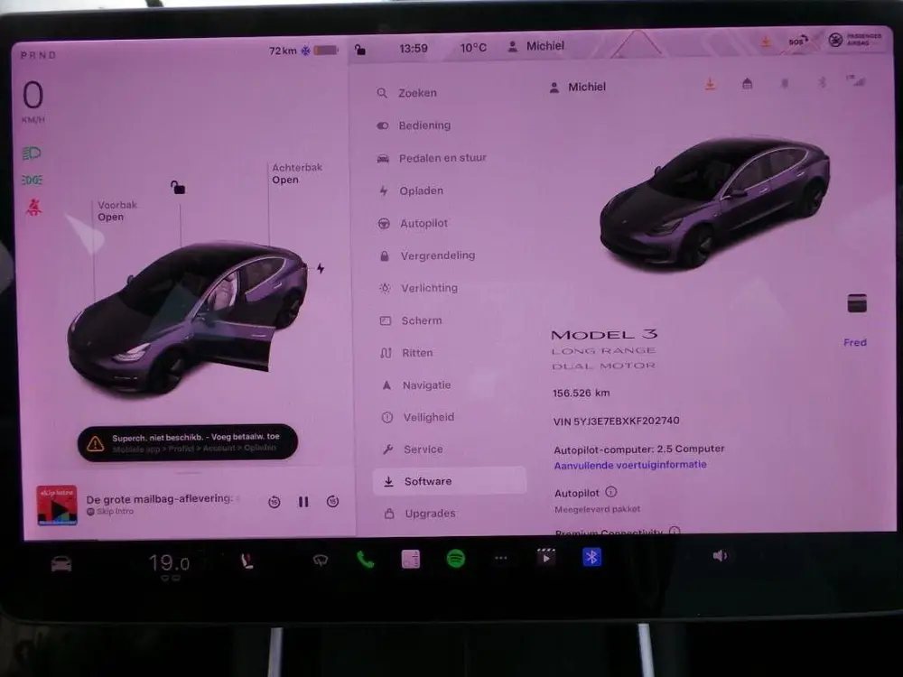 Tesla Model 3 Long Range 75 kWh ( INRUIL MOGELIJK ) uit 2019, foto 7