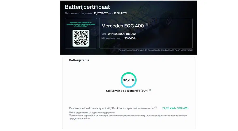 Mercedes-Benz EQC 400 408pk 4MATIC Leer Pano-Dak Burmester® uit 2020, foto 9