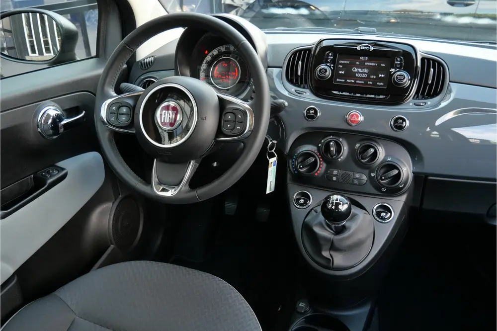 Fiat 500 1.2 Lounge | Airco | Cruise | MF- Stuur | Grigio Ca uit 2019, foto 19