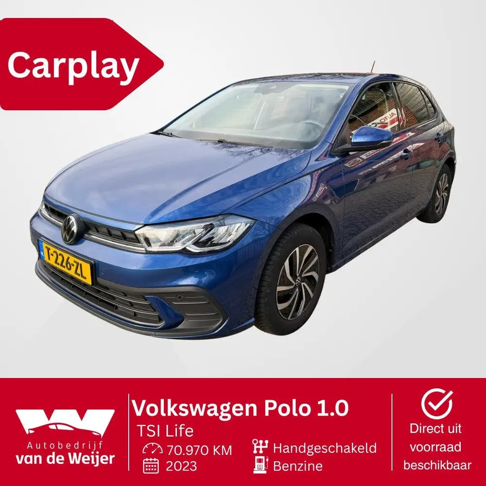 Volkswagen Polo 1.0 TSI Life Carplay Parkeersensoren Digital uit 2023