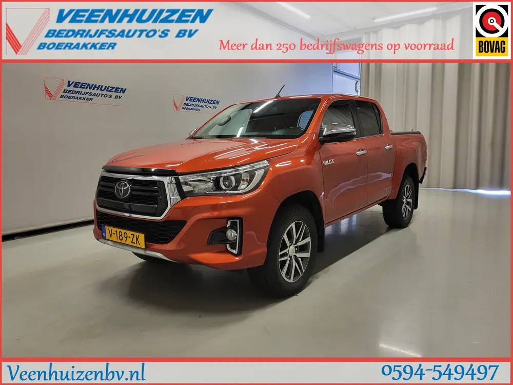 Toyota Hilux 2.4D Pick-up Automaat Euro 6 (bj 2019) uit 2019