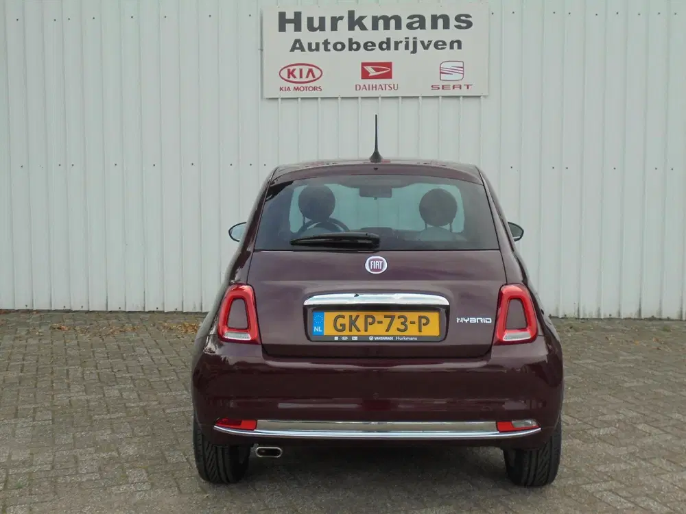 Fiat 500 1.0 70PK HYBRID DOLCEVITA PANO LEUKE KLEUR uit 2021, foto 7