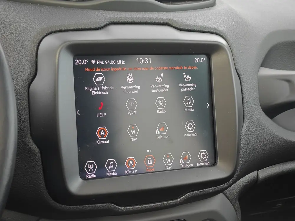 Jeep Renegade 240pk Plug-in Hybrid 80th Anniversary uit 2021, foto 19