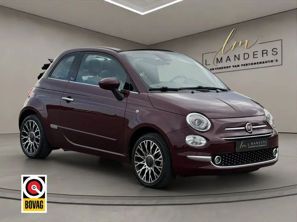 Fiat 500C 1.2 Star 2019 BORDEAUX uit 2019