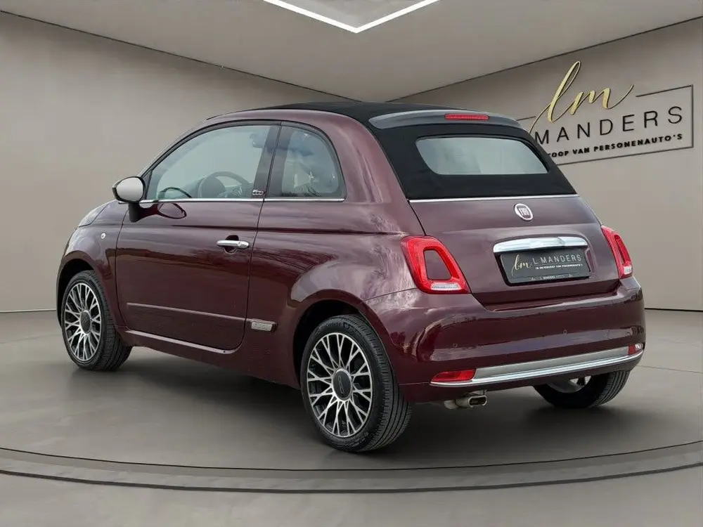Fiat 500C 1.2 Star 2019 BORDEAUX uit 2019, foto 11