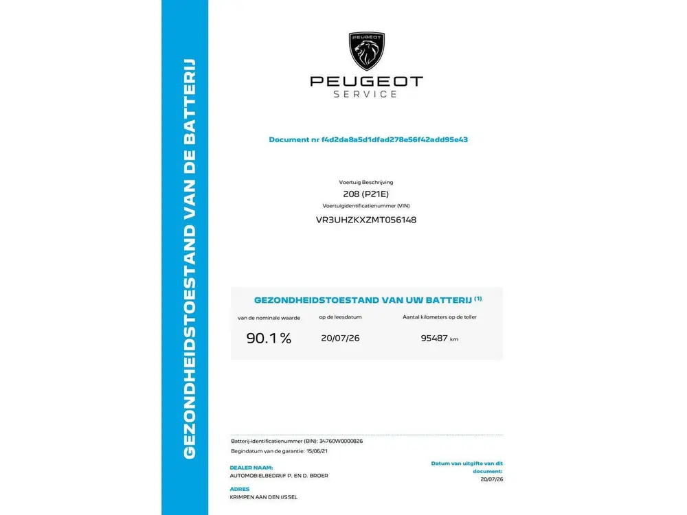Peugeot 208 EV GT Pack 136 pk 50 kWh Automaat Range to uit 2021, foto 6