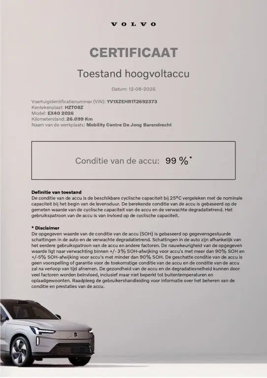 Volvo EX40 Extended Plus 82 kWh uit 2025, foto 2