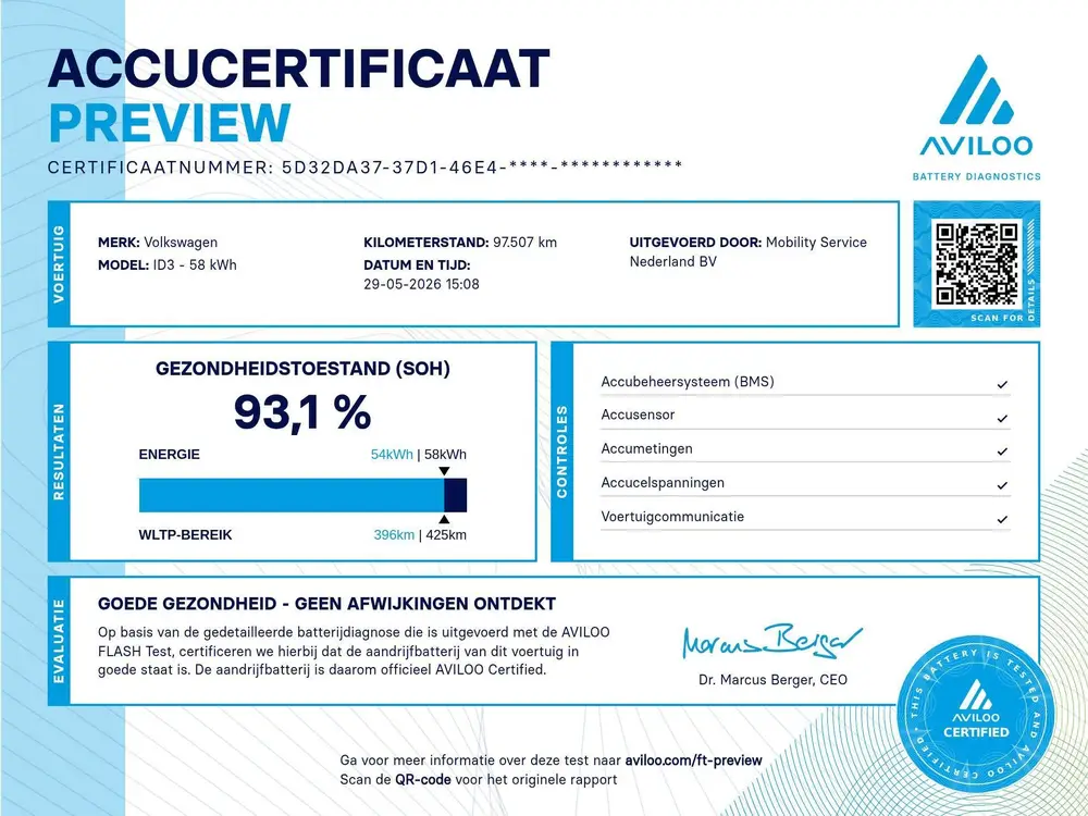 Volkswagen ID.3 Business 58 kWh SOH93% Pro Clima Matrix CarP uit 2020, foto 2
