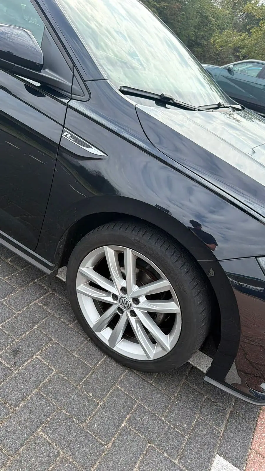 Volkswagen Polo 1.0 TSI 95pk 7-DSG 2019 Zwart R-Line pakket! uit 2019, foto 3