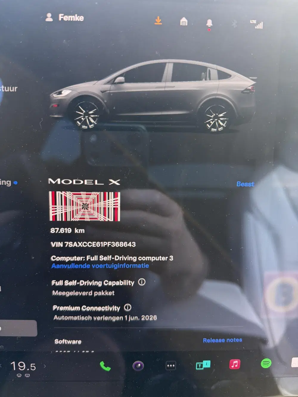 Tesla Model X Plaid AWD 6p. 100kWh 1020 PK incl BTW Yoke uit 2022, foto 13