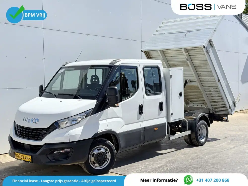 Iveco Daily 35C14 2.3 Kipper Dubbele Cabine Dubbelluch uit 2021