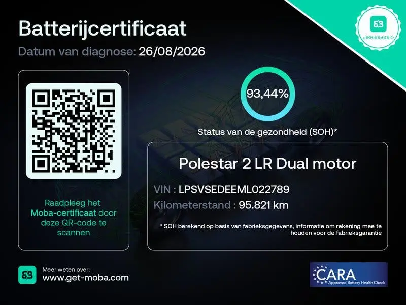 Polestar 2 LONG RANGE DM PERFORMANCE PILOT PLUS | SOH 93,4 % uit 2021, foto 12