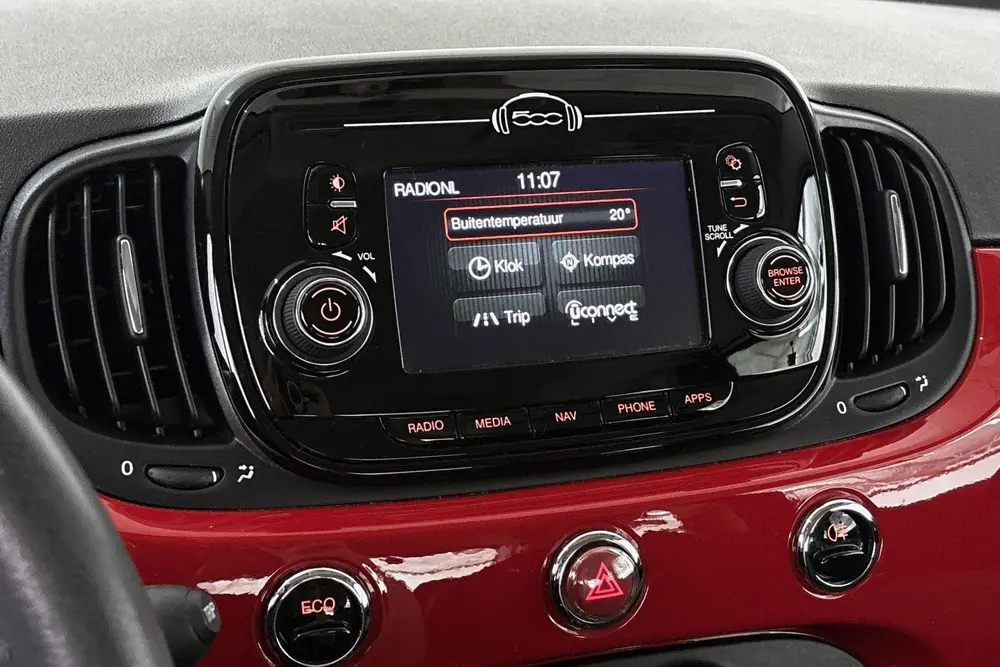 Fiat 500 0.9 TwinAir Turbo Young Airco Navigatie Cruise Cont uit 2019, foto 12