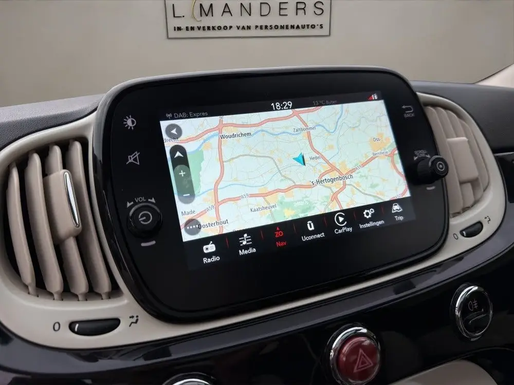 Fiat 500 1.2 Lounge 2019 ZWART | Panoramadak | Apple CarPlay uit 2019, foto 17