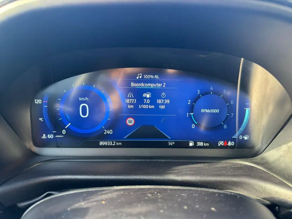 Ford Puma 1.0 EcoBoost Hybrid ST-Line virtual cockpi uit 2023, foto 11