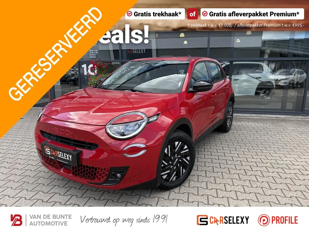 Fiat 600e RED 54 kWh *Cruise Control & LED* uit 2024