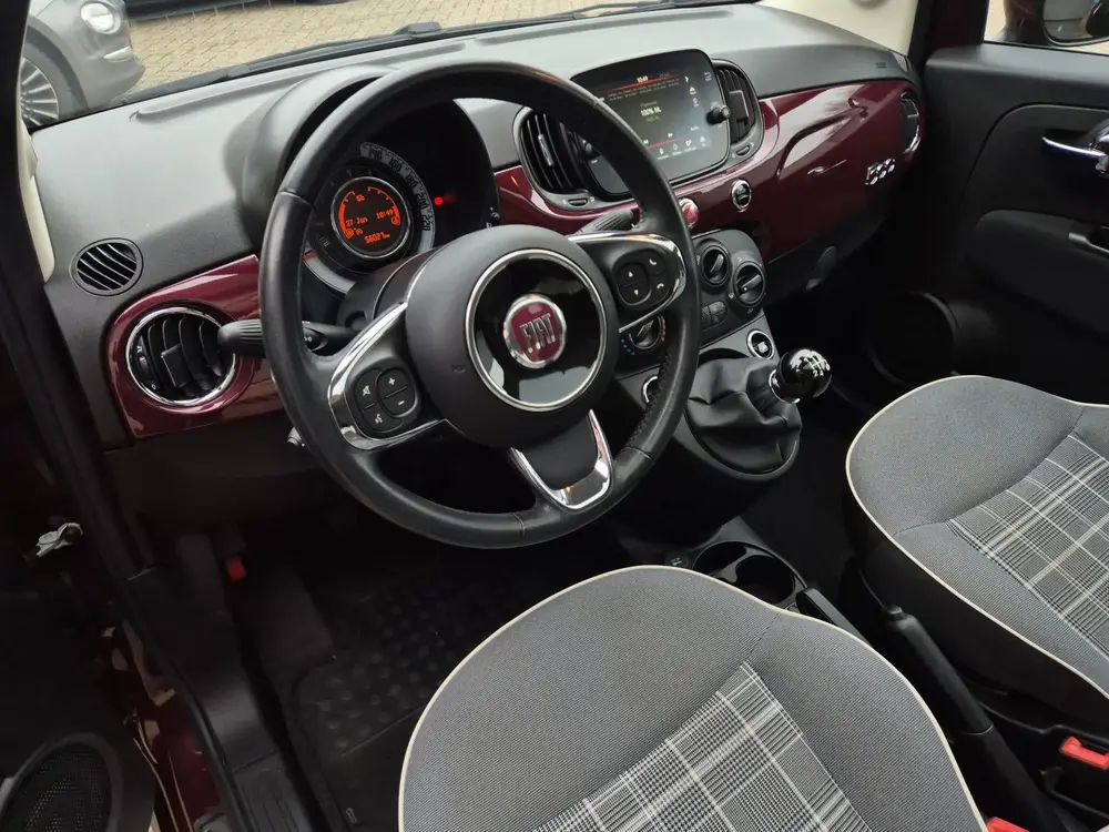 Fiat 500 0.9 TwinAir Turbo Lounge Panoramadak, Navigatie. uit 2019, foto 4