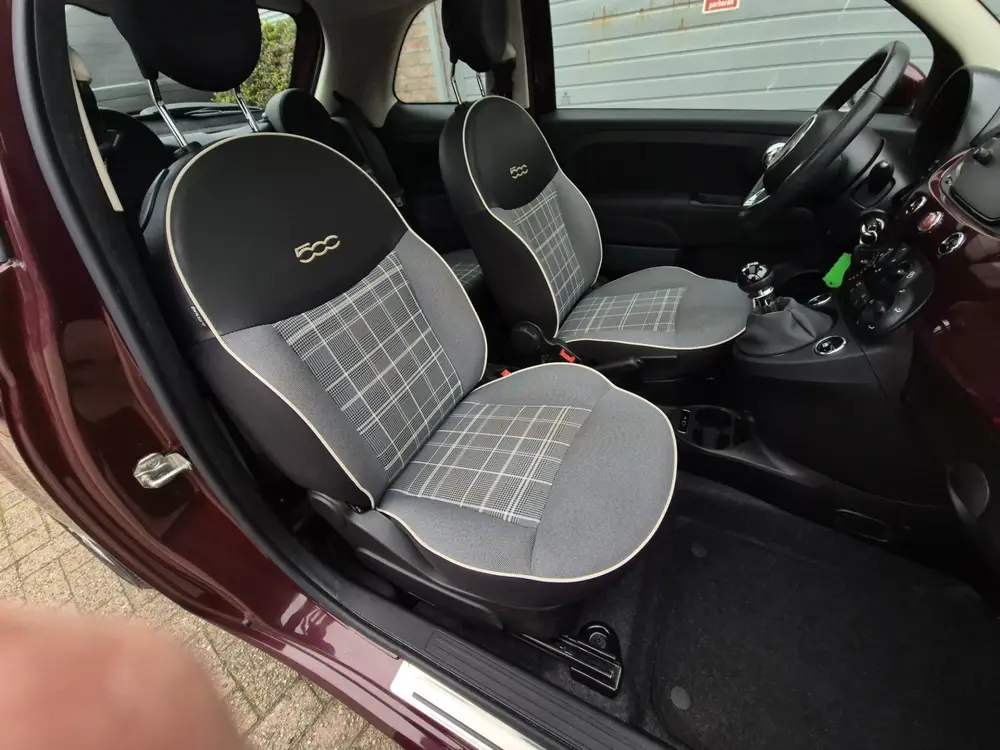 Fiat 500 0.9 TwinAir Turbo Lounge Panoramadak, Navigatie. uit 2019, foto 6