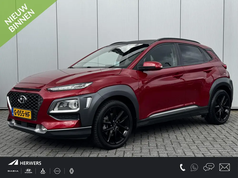 Hyundai Kona 1.6 GDI HEV Premium / Dealeronderhouden / Leder uit 2019